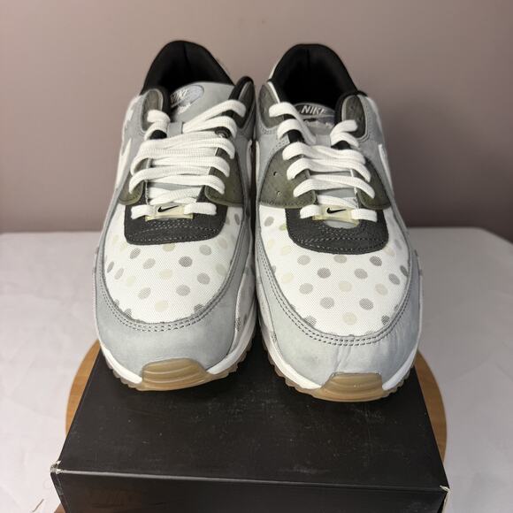New Men Size 14 - Nike Air Max 90 NRG Grey White Black Polka Dot CZ1929-100 main image 7